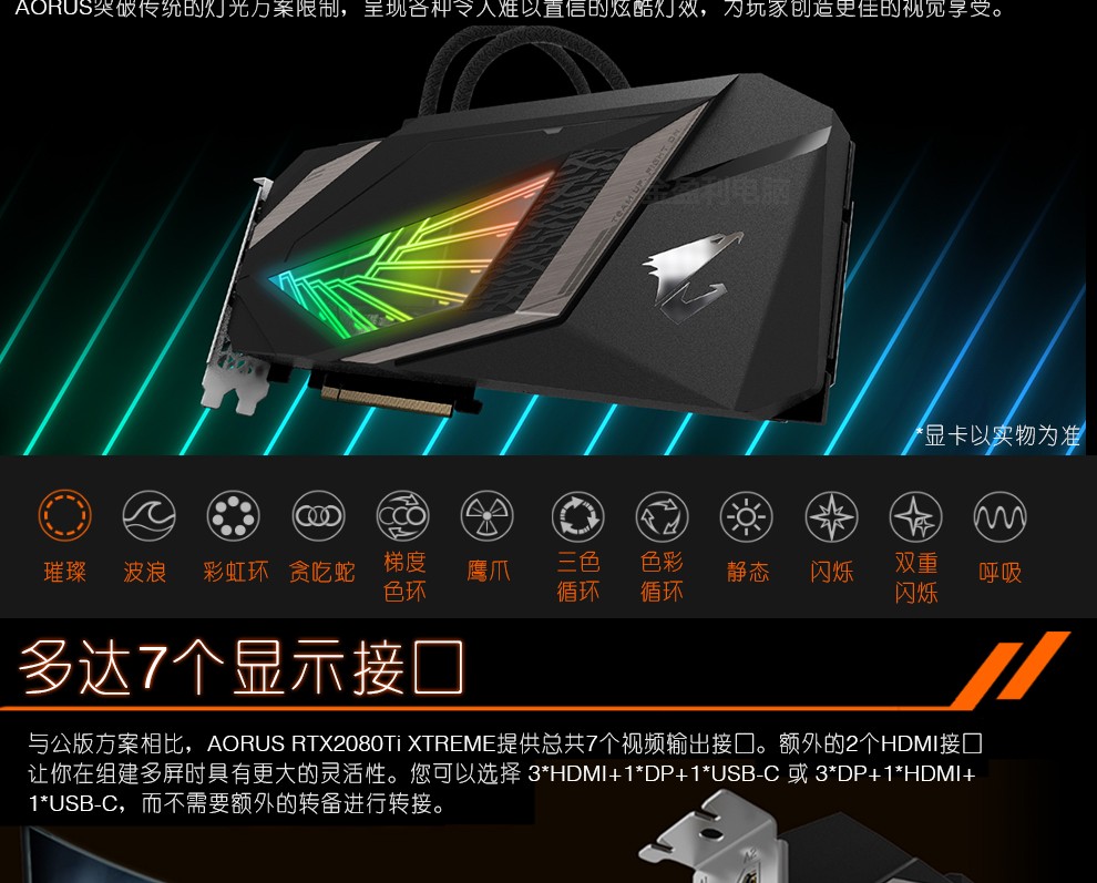 技嘉gv-n208taorus x w-11gc 一体式水雕