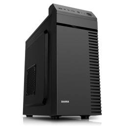 先马（SAMA）商英（黑） 便携式商务电脑小机箱 USB3.0/支持M-ATX主板、固态硬盘、光驱、长显卡、背线
