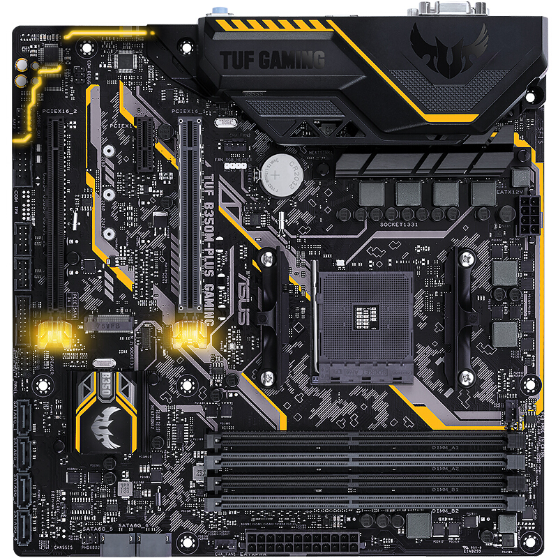 华硕(asus)tuf b350m-plus gaming 主板(amd b350/socket am4)