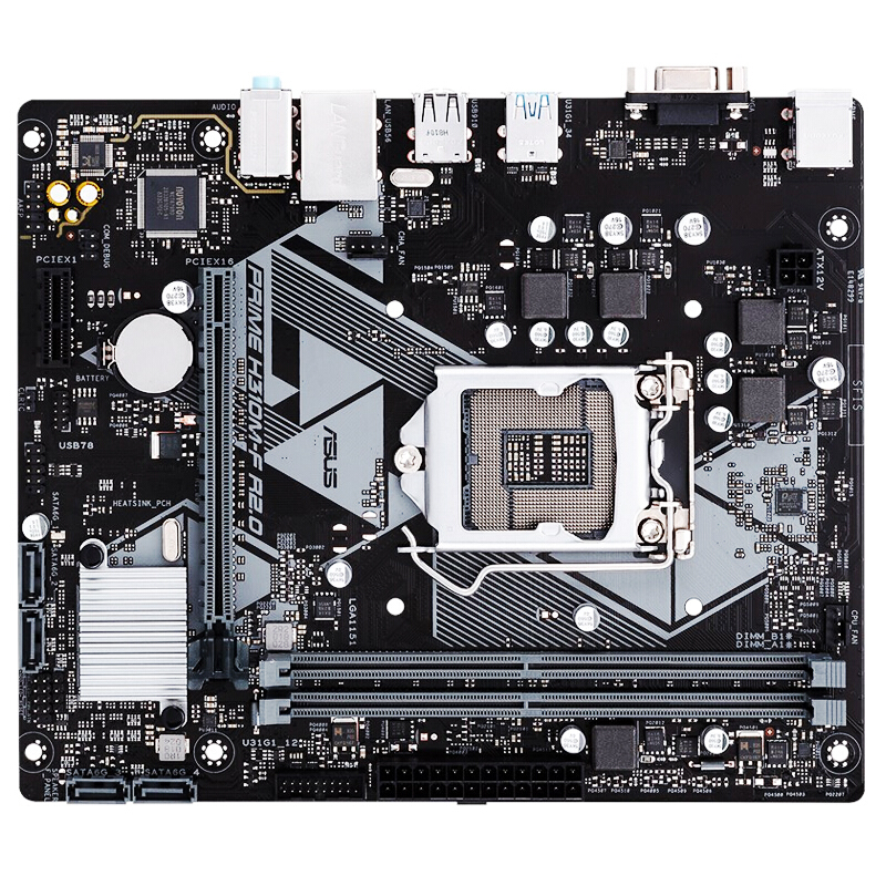 华硕asusprimeh310mfr20台式机电脑h310主板搭配独显可安装win7